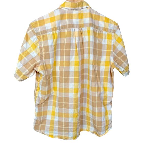Men's Y2K Abercrombie & Fitch Plaid Short Sleeve Button-Up Muscle - M - Picture 5 of 5